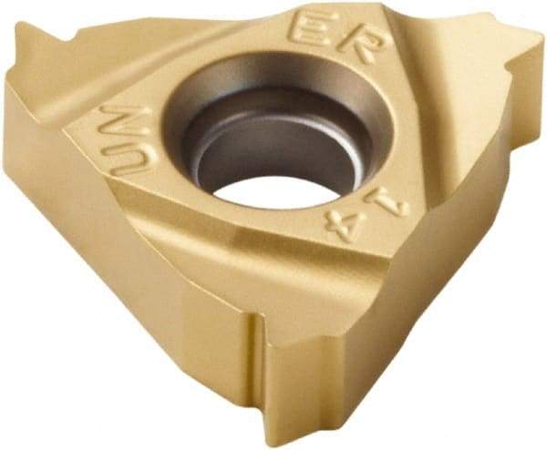 Seco - 16ER External Right Hand 8 UN Laydown Threading Insert - Grade CP500, TiAlN/TiN Coated Carbide, 9.53mm Inscribed Circle - Apex Tool & Supply