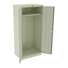 Tennsco - 1 Shelf Wardrobe Storage Cabinet - Steel, 36" Wide x 24" Deep x 78" High, Putty - Apex Tool & Supply