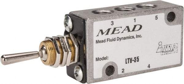 Mead - 1/8" NPT Inlet Light Touch Valve - Flip Toggle, 4 Way, Control - Apex Tool & Supply