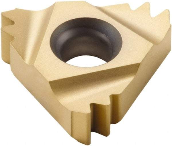 Seco - 22NR Internal Right Hand 11 Whitworth Laydown Threading Insert - Grade CP500, TiAlN/TiN Coated Carbide, 12.7mm Inscribed Circle - Apex Tool & Supply