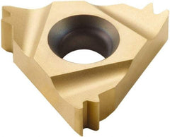 Seco - 22NR Internal Right Hand 12 UN Laydown Threading Insert - Grade CP500, TiAlN/TiN Coated Carbide, 12.7mm Inscribed Circle - Apex Tool & Supply