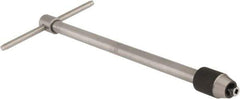 Starrett - 7/32 to 7/16" Tap Capacity, T Handle Tap Wrench - 10" Overall Length - Apex Tool & Supply