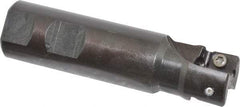 Seco - 1" Cut Diam, 0.59" Max Depth of Cut, 1" Shank Diam, 3.94" OAL, Indexable Square Shoulder End Mill - AP.. 1604 Inserts, Weldon Shank, 90° Lead Angle - Apex Tool & Supply