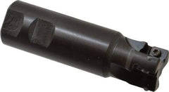 Seco - 1-1/4" Cut Diam, 0.59" Max Depth of Cut, 1-1/4" Shank Diam, 4.33" OAL, Indexable Square Shoulder End Mill - AP.. 1604 Inserts, Weldon Shank, 90° Lead Angle - Apex Tool & Supply