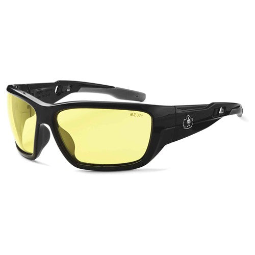 Baldr Yellow Lens Black Safety Glasses - Apex Tool & Supply