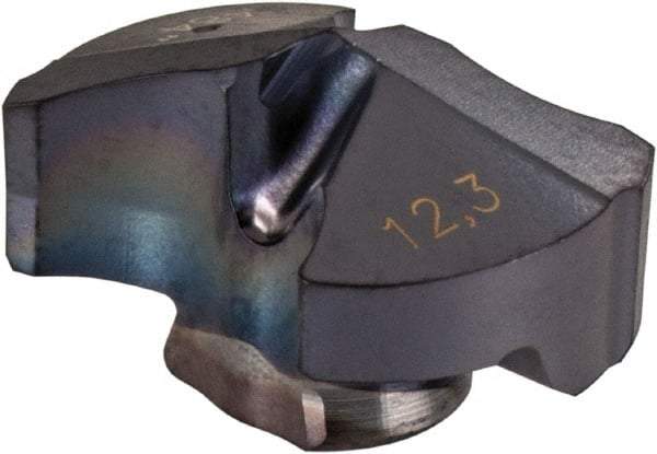 Iscar - Series IDI-SG, 0.484" Diam Grade IC908 140° Replaceable Drill Tip - Carbide, TiAlN Finish - Apex Tool & Supply