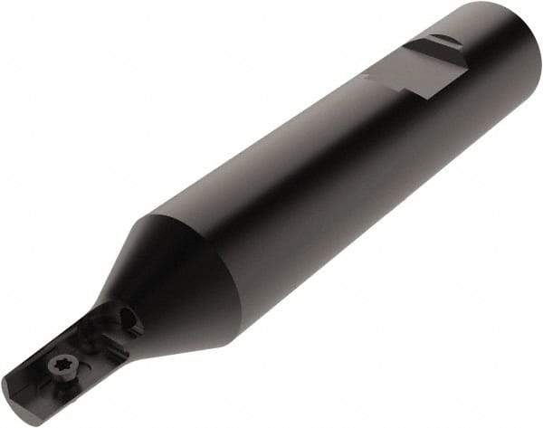 Seco - 0.47" Cut Diam, 0.78" Max Depth of Cut, 3.36" Shank Diam, Internal/External Indexable Thread Mill - Insert Style 13.., 12.95mm Insert Size, 1 Insert, Toolholder Style R396.18, 4.14" OAL - Apex Tool & Supply
