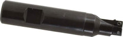Seco - 5/8" Cut Diam, 0.2" Max Depth of Cut, 3/4" Shank Diam, 3.74" OAL, Indexable Square Shoulder End Mill - SPMX 0602 Inserts, Weldon Shank, 90° Lead Angle - Apex Tool & Supply