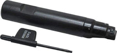 Seco - 3/4" Cut Diam, 0.2" Max Depth of Cut, 3/4" Shank Diam, 4.33" OAL, Indexable Square Shoulder End Mill - SPMX 0602 Inserts, Weldon Shank, 90° Lead Angle - Apex Tool & Supply