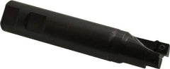 Seco - 1" Cut Diam, 0.31" Max Depth of Cut, 1" Shank Diam, 5.12" OAL, Indexable Square Shoulder End Mill - SPMX 0903 Inserts, Weldon Shank, 90° Lead Angle - Apex Tool & Supply