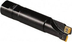 Seco - 24mm Cut Diam, 7mm Max Depth of Cut, 25mm Shank Diam, Indexable Square Shoulder End Mill - Weldon Shank, 90° Lead Angle, Through Coolant - Apex Tool & Supply