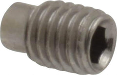 Value Collection - M5x0.80 Metric Coarse, 8mm OAL, Dog Point Set Screw - Grade 18-8 & Austenitic A2 Stainless Steel, 3.5mm Key - Apex Tool & Supply