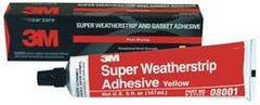3M - 5 oz Weatherstrip Adhesive - Yellow, -20 to 300°F - Apex Tool & Supply
