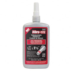 Vibra-Tite - 250 mL Bottle, Red, High Temp/High Strength Threadlocker - Apex Tool & Supply