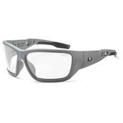 Baldr Clear Lens Matte Gray Safety Glasses - Apex Tool & Supply