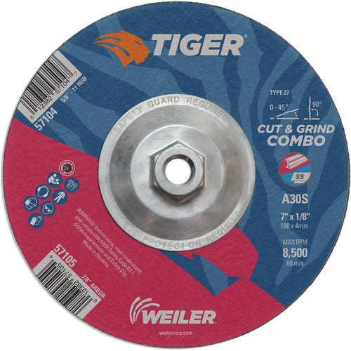 7X1/8 A30S A/O T27 COMBO WHEEL - Apex Tool & Supply