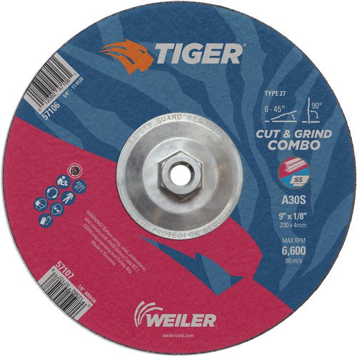 9X1/8 A30S A/O T27 COMBO WHEEL - Apex Tool & Supply
