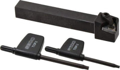 Seco - External Thread, Left Hand Cut, 1/2" Shank Width x 1/2" Shank Height Indexable Threading Toolholder - 4" OAL, 16EL Insert Compatibility, CE Toolholder, Series Snap Tap - Apex Tool & Supply