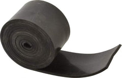 Made in USA - 1/8" Thick x 2" Wide x 60" Long, Buna-N Rubber Strip - Stock Length, 60 Shore A Durometer, 800 to 1,000 psi Tensile Strength, -20 to 170°F, Black - Apex Tool & Supply