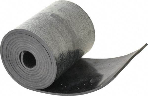 Made in USA - 1/8" Thick x 4" Wide x 60" Long, Buna-N Rubber Strip - Stock Length, 60 Shore A Durometer, 800 to 1,000 psi Tensile Strength, -20 to 170°F, Black - Apex Tool & Supply
