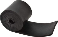 Made in USA - 1/4" Thick x 4" Wide x 60" Long, Buna-N Rubber Strip - Stock Length, 60 Shore A Durometer, 800 to 1,000 psi Tensile Strength, -20 to 170°F, Black - Apex Tool & Supply