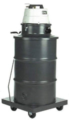 Minuteman - 55 Gal Steel Tank, Air Powered Pneumatic Canister Wet/Dry Vacuum - Accessories Included - Apex Tool & Supply