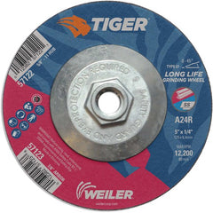 5X1/4 A24R A/O T27 GRIND WHEEL - Apex Tool & Supply