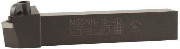 Seco - MSRN, Left Hand Cut, 15° Lead Angle, 3/4" Shank Height x 3/4" Shank Width, Negative Rake Indexable Turning Toolholder - 4-1/2" OAL, SN..43. Insert Compatibility, Series Multiple Lock - Apex Tool & Supply