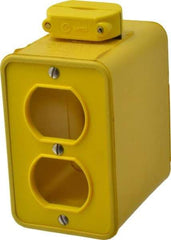 Woodhead Electrical - 1 Gang, Rubber Rectangle Portable Outlet Box - Apex Tool & Supply