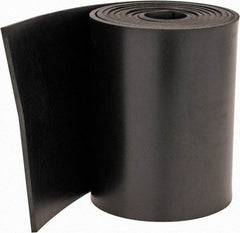 Made in USA - 1/8" Thick x 4" Wide x 60" Long, Neoprene Rubber Strip - Stock Length, 60 Shore A Durometer, 1,000 to 1,200 psi Tensile Strength, -40 to 212°F, Black - Apex Tool & Supply