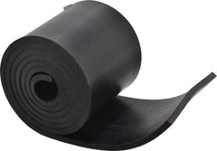 Made in USA - 1/4" Thick x 4" Wide x 60" Long, Neoprene Rubber Strip - Stock Length, 60 Shore A Durometer, 1,000 to 1,200 psi Tensile Strength, -40 to 212°F, Black - Apex Tool & Supply