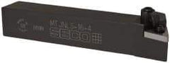 Seco - MTJN, Left Hand Cut, -3° Lead Angle, 1" Shank Height x 1" Shank Width, Negative Rake Indexable Turning Toolholder - 6" OAL, TN..43. Insert Compatibility, Series Multiple Lock - Apex Tool & Supply