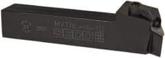 Seco - MVTN, Left Hand Cut, 27.5° Lead Angle, 1" Shank Height x 1" Shank Width, Negative Rake Indexable Turning Toolholder - 6" OAL, VN..33. Insert Compatibility, Series Multiple Lock - Apex Tool & Supply
