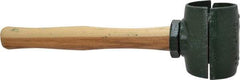 Garland - 5-1/4 Lb Head 2-3/4" Face Malleable Iron Split Head Hammer without Faces - 12" Wood Handle - Apex Tool & Supply