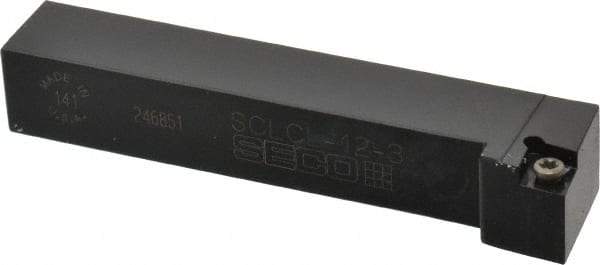 Seco - SCLC, Left Hand Cut, -5° Lead Angle, 3/4" Shank Height x 3/4" Shank Width, Neutral Rake Indexable Turning Toolholder - 4-1/2" OAL, CC..32.5. Insert Compatibility, Series Screw Lock - Apex Tool & Supply