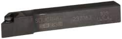 Seco - SDJC, Right Hand Cut, -3° Lead Angle, 3/8" Shank Height x 3/8" Shank Width, Neutral Rake Indexable Turning Toolholder - 2-1/2" OAL, DC..21.5. Insert Compatibility, Series Screw Lock - Apex Tool & Supply