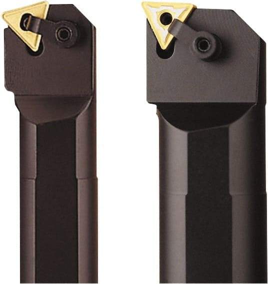 Seco - 1.53" Min Bore Diam, 14" OAL, 1-1/4" Shank Diam, MTUN Indexable Boring Bar - TNMG 322 Insert, Pin & Clamp Holding Method - Apex Tool & Supply