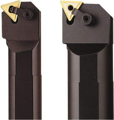 Seco - 1.53" Min Bore Diam, 14" OAL, 1-1/4" Shank Diam, MTUN Indexable Boring Bar - TNMG 322 Insert, Pin & Clamp Holding Method - Apex Tool & Supply