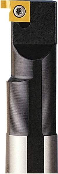 Seco - SN, Internal, Left Hand, 0.103" Max Depth of Cut, 0.03 to 0.103" Groove Width, Indexable Grooving Tool Holder - 9NL Insert Compatibility, 3/8" Shank Width, 4" OAL - Apex Tool & Supply