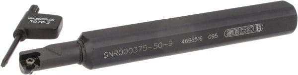 Seco - Right Hand Cut, 0.654" Shank Width x 5/8" Shank Height Indexable Threading Toolholder - 5" OAL, 9... Insert Compatibility, SN Toolholder - Apex Tool & Supply
