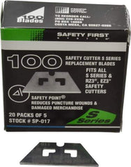 PHC - 100 Piece Steel Safety Blade - 1-5/8" OAL - Apex Tool & Supply