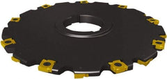 Seco - Arbor Hole Connection, 0.2756" Cutting Width, 1.264" Depth of Cut, 125mm Cutter Diam, 1.5748" Hole Diam, 6 Tooth Indexable Slotting Cutter - 335.19 Toolholder, SNHQ 1204 Insert - Apex Tool & Supply
