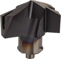 Iscar - Series ICM, 0.74" Diam Grade IC908 140° Replaceable Drill Tip - Carbide, TiAlN Finish, 18 Seat Size, Through Coolant - Apex Tool & Supply