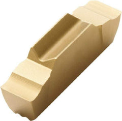 Seco - LCGF, 0.315" Cutting Width, GG, CP500 Grade, Double End Multi-Directional Turning Insert - TiAlN, TiN Coated - Apex Tool & Supply