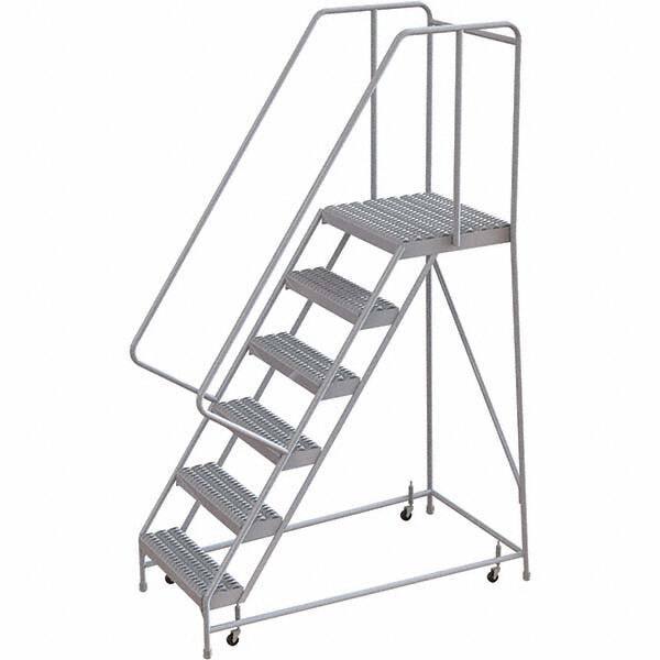 TRI-ARC - Rolling & Wall Mounted Ladders & Platforms Type: Rolling Warehouse Ladder Style: Rolling Safety Ladder - Apex Tool & Supply