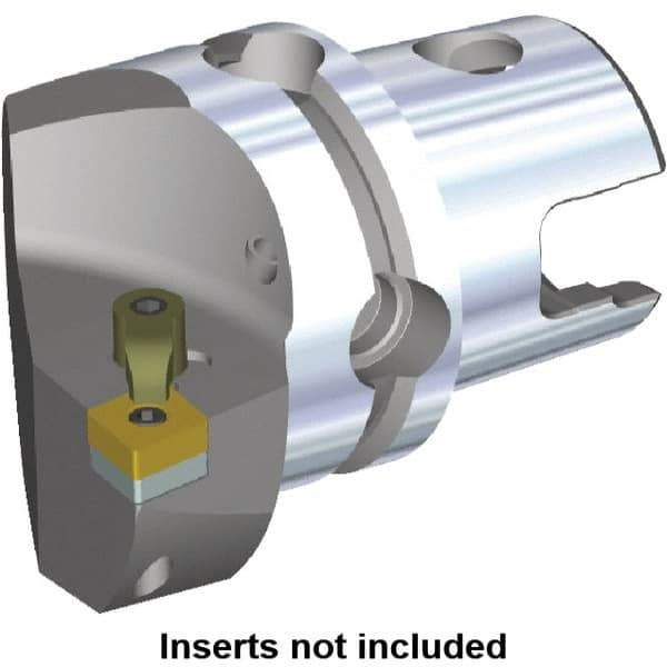 Kennametal - Left Hand Cut, Size KM40, CN.. Insert Compatiblity, Internal or External Modular Turning & Profiling Cutting Unit Head - 27mm Ctr to Cutting Edge, 40mm Head Length, Through Coolant, Series M-Clamping - Apex Tool & Supply