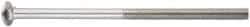 Value Collection - 5/16-18 UNC 3-1/2" Length Under Head, Standard Square Neck, Carriage Bolt - 18-8 Stainless Steel, Uncoated - Apex Tool & Supply