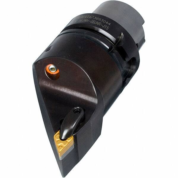 Iscar - Left Hand Cut, Size HSK A63, DN.. Insert Compatiblity, Internal or External Modular Turning & Profiling Cutting Unit Head - 25mm Ctr to Cutting Edge, 110mm Head Length, Through Coolant, Series R-Clamp - Apex Tool & Supply