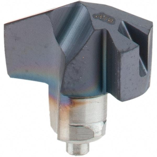 Iscar - Series ICM, 0.476" Diam Grade IC908 140° Replaceable Drill Tip - Carbide, TiAlN Finish, 12 Seat Size, Through Coolant - Apex Tool & Supply