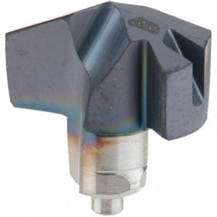 Iscar - Series ICM, 0.476" Diam Grade IC908 140° Replaceable Drill Tip - Carbide, TiAlN Finish, 12 Seat Size, Through Coolant - Apex Tool & Supply